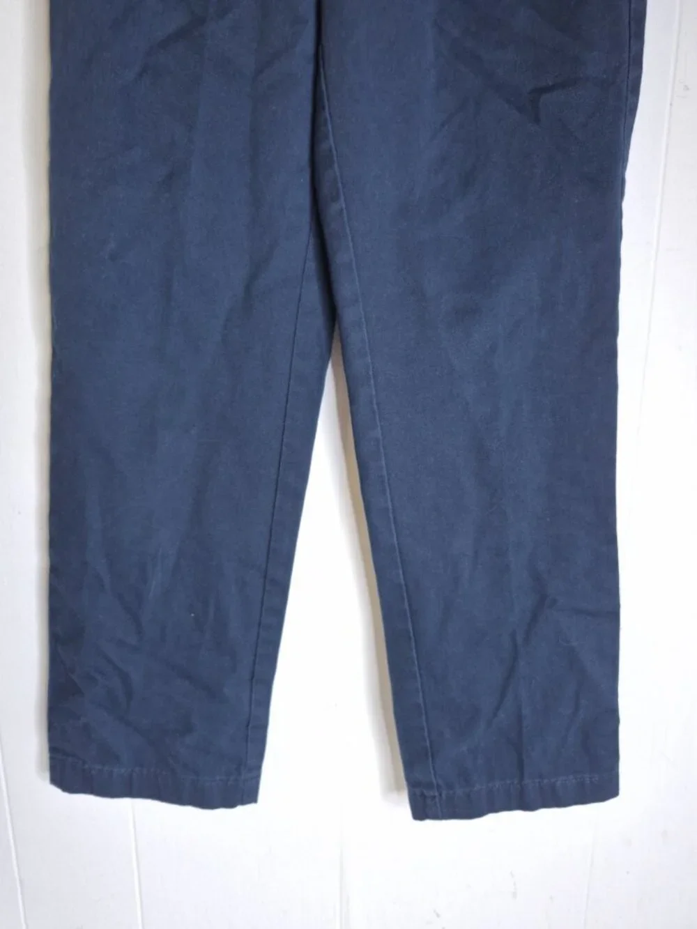 Lands End Navy Blue Casual School Uniform Pants Youth Boys Size 12 Pull-On